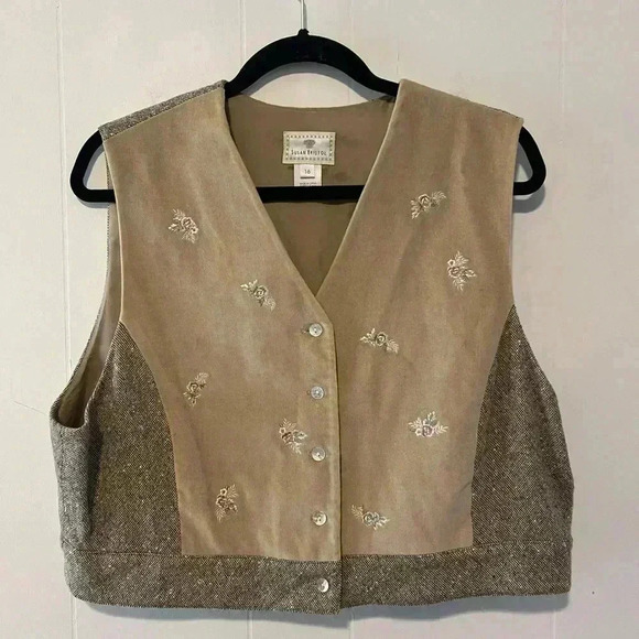 NWT Susan Bristol Vintage Wool Vest and Skirt Set P36 - Picture 3 of 11